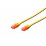Digitus Professional - DIGITUS Patchkabel RJ45 U/UTP Cat6 3.00m gelb Hebelschutz Polybeutel