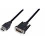 Manhattan - MANHATTAN HDMI-Kabel HDMI A -> DVI(24+1) St/St 1.80m sw
