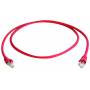 Telegrtner - MP8 FS 500 - Patch-Kabel - RJ-45 (M) zu RJ-45 (M) - 25cm - SFTP - CAT 6a - geschirmt, verseilt - Rot (100008030)