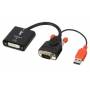  "Lindy-Lindy VGA - DVI-D 0.2m DVI-D VGA (D-Sub) + USB Black,Orange-Lindy-Hardware/Electronic"