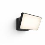 Signify Philips - Hue White Welcome Flutlicht - Intelligente Wandleuchte - Schwarz - LED - Nicht austauschbare Glhbirne(n) - Warmwei 