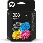 Hp - HP 308 Schwarz+dreifarbig Tintenpatrone [EURO-Version]