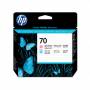 Hp - HP 70 Hell Cyan+Magenta Druckkopf [EURO-Version]