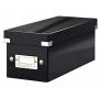Leitz - LEITZ CD-Ablagebox Click & Store, schwarz aus Hartpappe mit PP-Folie kaschiert, fr 165 CDs in Papier- (6041-00-95)