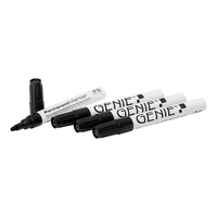 Genie Permanent-marker 4st. Sz - GENIE P-Marker Rund-Spitze Metall schw. 4 Stk.