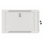 Lanberg - Rack Wandschrank 19 6U/600X600 Glastr grau