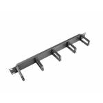 Lanberg - Kabelfhrungspanel 19 5 Halter 1U Typ B schwarz