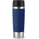 Emsa - Isolierbecher TRAVEL MUG Grande, 0,50 Liter, blau hochwertiger Edelstahl, ummantelt mit rutschfester - 1 Stck (515618)