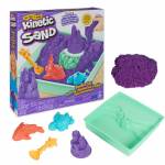 Spin Master - Kinetic Sand - ARENA MGICA - SET SANDBOX - Set con Arenero Nios, 454g de arena morada y 4 accesorios - Kit Manualidades Nios - 6067477 - Juguetes Nios 3 Aos +
