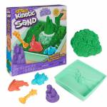 Spin Master - Kinetic Sand - ARENA MGICA - SET SANDBOX - Set con Arenero Nios, 454g de arena verde y 4 accesorios - Kit Manualidades Nios - 6067479 - Juguetes Nios 3 Aos +