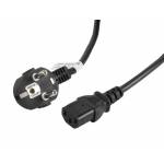 Lanberg - LANBERG Stromkabel CEE 7/7->IEC 320 C13 5m VDE schwarz