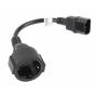 Lanberg - LANBERG IEC 320 C14(M)->SCHUKO(F) KABELADAPTER 20CM AUF UPS