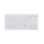 Cherry - Tast Active Key AK-C4110 Small Wireless 2.4GHz Wireless Hygiene Keyboard with CleanFunction USB White (DE) (AK-C4110F-FU1-W/GE [German Keyboard]