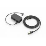 Heckler - HECKLER Gigabit Ethernet + Power Over Ethernet Upgrade Kit for Zoom Rooms Console. Include USB Micro B to Right-Angle Lightning 