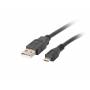 Lanberg - CA-USBM-10CC-0010-BK USB Kabel 1 m 2.0 Micro-USB B USB A Schwarz (CA-USBM-10CC-0010-BK)