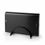 Nedis - HDDE35410BK, HDD-Gehuse, 3.5, SATA, USB Anschluss, Schwarz