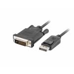 Lanberg - CA-DPDV-10CU-0010-BK Videokabel-Adapter 1 m DisplayPort DVI-D Schwarz (CA-DPDV-10CU-0010-BK)