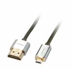 Lindy - LINDY HDMI High Speed Kabel an Micro HDMI CROMO Slim 1m