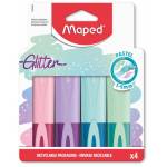 Evidenziatori - Cf4 Evidenziatore Glitter Col. Ass