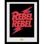 David Bowie - Framed Print Rebel Rebel Logo (30x40)