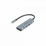 Dicota - DICOTA D32060 hub de interfaz USB Tipo C Plata