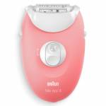Braun - Braun Silk-pil 3 SES 3-176 20 pince(s) Rose, Blanc
