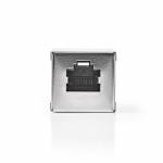 Nedis - CCGB89011ME - RJ45 - Metallisch - Weiblich/Weiblich - Gerade - Metall - Cat6a (CCGB89011ME)