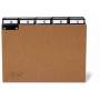 Durable - DURABLE Leitregister A - Z aus Pressspan A5 quer braun