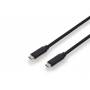 Digitus - DIGITUS USB 3.1 连接电缆 C-C 型公头 1.0m，黑色