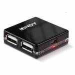 Lindy - Lindy 42742 480mbit/s Black Interface Hub