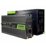 Green Cell - Green Cell - Wechselrichter Gleichstrom in Wechselstrom - DC 12 V - 2000 Watt - Ausgangsanschlsse: 2 - Schwarz (INV10)