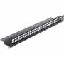 Delock - DELOCK Patchpanel 1HE 24 Keystone Ports 19,2 x 14,9mm