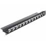 Delock - DeLOCK Keystone Patch Panel - 19 Patch Panel - Schwarz - 24 Ports (43278)