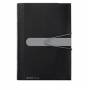 Herlitz - Fchermappe A4 PP schwarz 12 Fcher m.Gummizug