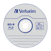 1x25 Verbatim Bd R Blu Ray 25gb 6x Speed Datalife 5