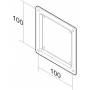 Neomounts - Adapterpl. VESA75x75 --> VESA 100x100 Max.25KG