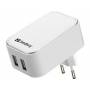 Sandberg - AC Charger Dual - Netzteil - 2.4 A - 2 Ausgabeanschlussstellen (2 x USB)