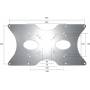 Neomounts - Adapterpl. 22-52 1TFT sil. Max.35KG
