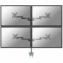 Neomounts - FPMA-D935D4 - Befestigungskit - fr 4 LCD-Anzeigen (full-motion) - Silber - Bildschirmgre: 25.4-68.6 cm (10-2