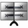 Neomounts By Newstar - FPMA-D700DD4 - Aufstellung - Voll beweglich - fr 4 LCD-Anzeigen - Schwarz - Bildschirmgre: 48.3-76.2 cm (19-