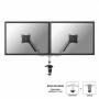 Neomounts - FPMA-D950D - Befestigungskit - Voll beweglich - fr 2 LCD-Displays - Silber - Bildschirmgre: 25.4-68.6 cm (10