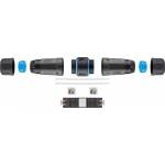 Wentronic - Goobay Outdoor (IP68) Netzwerkkabel-Verbinder, CAT 6A ungeschirmt, UTP - staub- und wasserdicht, Klemmleiste fr LSA Montag
