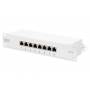 Digitus Professional Dn-91608s-g -Patch Panel -Rack Montie - DIGITUS 配线架 1HE 8 端口 Cat6e 屏蔽灰色