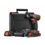 Black & Decker - ASD18KB-QW, Handbohrmaschine, 1 cm, 2,5 cm, 1 cm, 800 RPM, 16 Nm