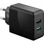 Goobay - Dual-USB Schnellladegert USB/QC3.0 28W