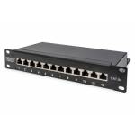 Digitus - DIGITUS Cat.6A Patch Panel, geschirmt, 12-Port, 10,schwarz