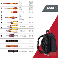 Wiha 45528 Elektriker Werkzeugrucksack Best�ckt 28teili 9