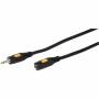 Vivanco - Vivanco 46056 audio cable 2.5 m 3.5mm Black, Yellow