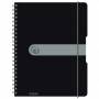 Herlitz - Spiralblock to go PP-Cover A4 80 Bl. opak schwarz
