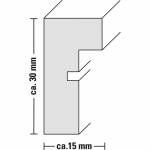 Hama - Kopenhagen - Glas - MDF-Platten - Graubraun - Einzelbilderrahmen - Wand - 28 x 35 cm - Nachdenklich (00175971)